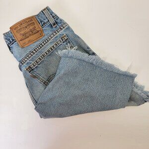 Levi's Vintage 912 Slim Fit Tapered Leg Orange Tab Womens Cutoff Shorts 12921 S